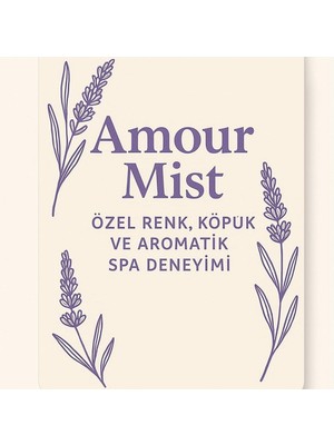 Mabeyn Amour Mist – Lavanta Büyüsü Banyosu | Köpüren Banyo Çayı | Romantik Spa Deneyimi | El Yapımı