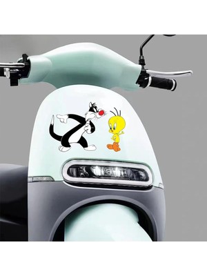Mabeyn Sylvester & Tweety Araba, Motorsiklet, Kask, Laptop, Cam 2 Adet