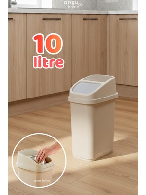 PremiumPort Pratik Çok Yönlü Çöp Kovası, Mutfak, Banyo, Tuvalet, 10 Litre