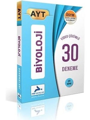 Mabeyn Ayt Biyoloji Video Çözümlü 30 Deneme