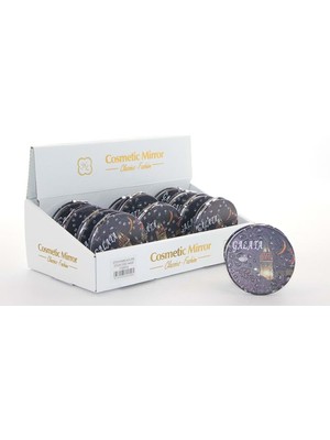 Elwes Taşlı Istanbul Tasarımı El Aynası Ince