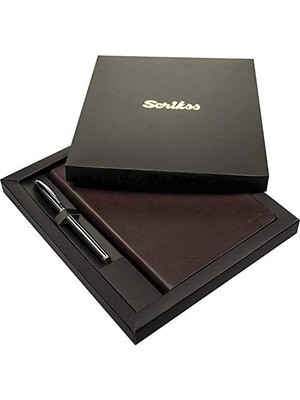 Mabeyn Chester Defter ve Kalem Set Siyah A5