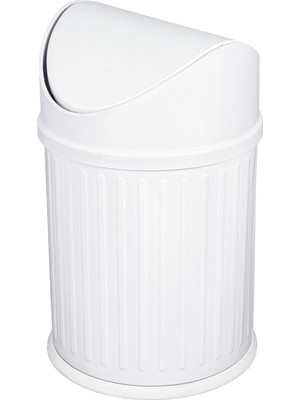 PremiumPort Şık Çizgili Vintage Sallanır Çöp Kovası 3 Lt, Modern ve Kullanışlı Tasarım