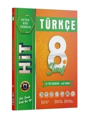 Mabeyn 8. Sınıf Türkçe Hit 32 Deneme