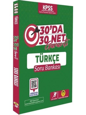 Mabeyn Kpss Türkçe 30'da 30 Net Garanti Soru Bankası