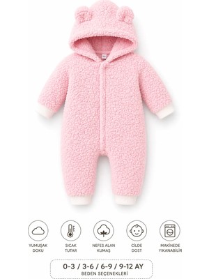 Bubito Peluş Çocuk Uyku Tulumu Welsoft-Pembe