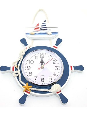 Elwes Ahşap Marin Dümenli Saat