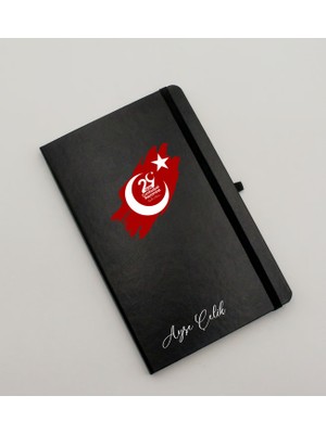 As Gift Kişiye Özel 29 Ekim Baskılı Siyah Defter