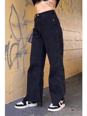 Madmext Mad Girls Siyah Palazzo Jean MG1189