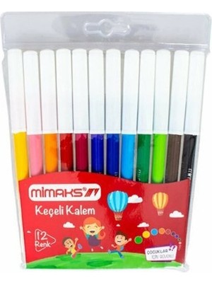 Mimaks 12 Renk Keçeli Kalem