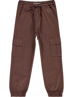 Civil Boys Bel Paça Lastikli Kargo Cepli 10-13 Yaş Pantolon - Kahverengi