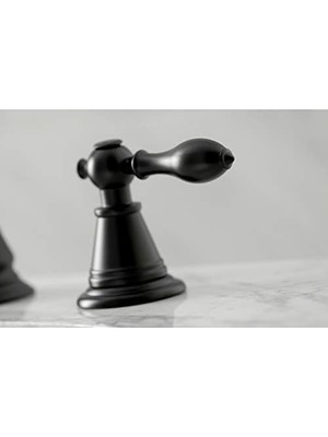 Mabeyn FSC1970AL Ingiliz Klasik 8" Geniş Lavabo Musluğu, Mat Siyah