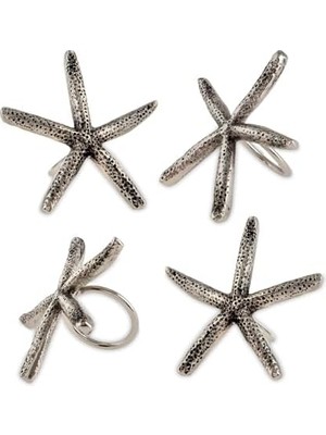 Mabeyn Jumbo Deep Sea Deniz Yıldızı 4'lü Peçete Halkası