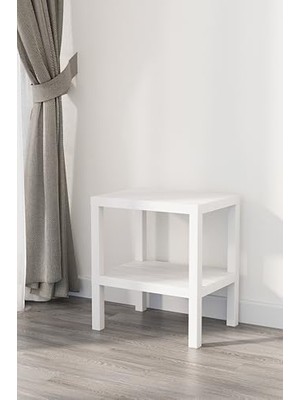 Mabeyn Life 2 Katlı Plastik Beyaz Banyo Mutfak Rafı MIT1054