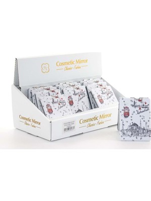 Elwes Taşlı Istanbul Tasarımı El Aynası Ince