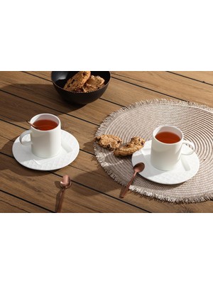 Mabeyn Porland Superior Bone Porcelain Elix 2 Kişilik Çay Fincan Takımı 200CC