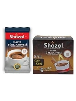 Mabeyn Shazel Hazır Türk Kahvesi Sade - Ofis Seti 10'lu Kutu