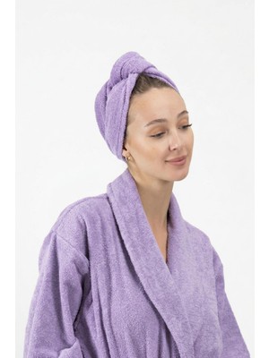 Ender Home CottonVerse Düğmeli %100 Pamuk Saç Kurulama Bonesi