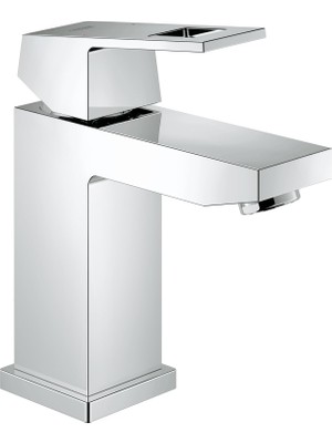 Mabeyn 2313300A Eurocube S Boy Tek Kulplu Tek Delikli Banyo Bataryası Az Tahliye - 1,2 Gpm, Starlight Krom
