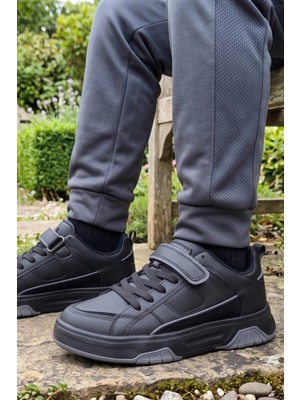 In Step Urban Ranger: Şehir-Okul Kaşifi Cırtlı Siyah Unısex Sneaker