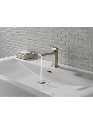 Mabeyn P1519LF-BN-LPU Xander Tek Saplı Banyo Bataryası, Fırçalanmış Nikel