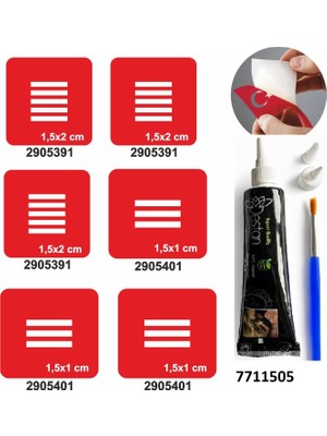 Enhavalı Parmak Çizgi Desenleri Hint Kınası ile Geçici Dövme Yapma Seti