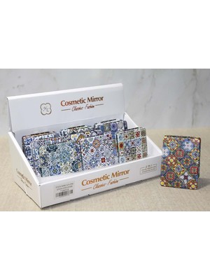 Elwes Taşlı El Aynası Dikdörtgen Ince