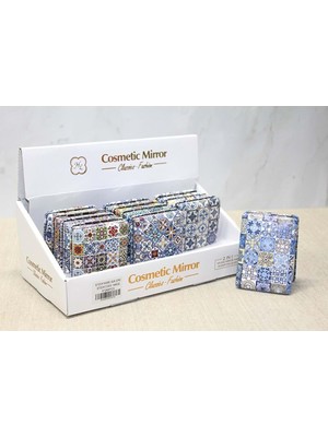 Elwes Taşlı El Aynası Dikdörtgen Kalın