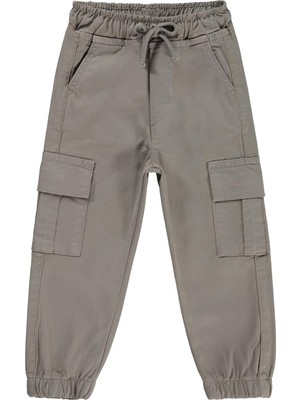 Civil Boys Bel Paça Lastikli Kargo Cepli 2-5 Yaş Pantolon - Gri