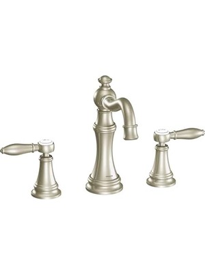 Mabeyn TS42108BN Weymouth Two-Handle Arc Banyo Musluk Kiti Without Valve, Fırçalanmış Nikel By