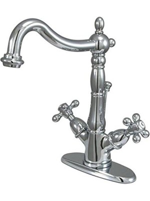Mabeyn KS1431AX Banyo Bataryası, Çift Sap, Pirinç, Parlak Krom