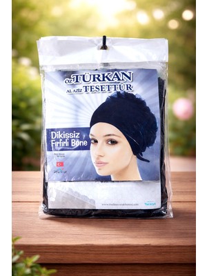 Türkan Dikişsiz Fırfırlı Bone Siyah