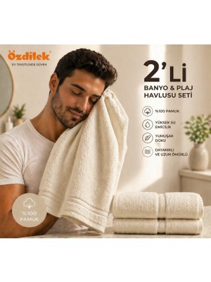 Özdilek Belda Plaj Havlusu 70X140 cm %100 Pamuk – Büyük Boy Yumuşak Havlu | Yüksek Emici & Hızlı Kuruyan Deniz, Plaj, Havuz Havlusu