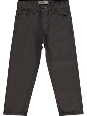Civil Boys 5 Cep Basic Erkek Çocuk Pantolon Regular Fit Gabardin Kumaş 2-5 Yaş Koyu Kahve