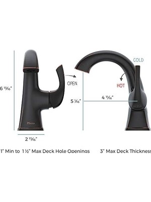 Mabeyn LG42-BS0Y Bronson Tek Kontrollü Banyo Bataryası, Bronz
