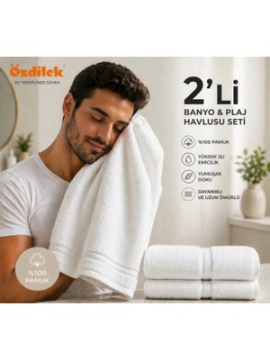 Özdilek Belda Plaj Havlusu 70X140 cm %100 Pamuk – Büyük Boy Yumuşak Havlu | Yüksek Emici & Hızlı Kuruyan Deniz, Plaj, Havuz Havlusu