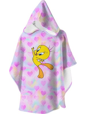 Slipstop Chirpie Poncho Pembe Çocuk Panço