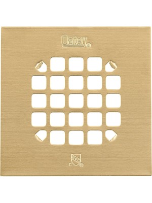 Mabeyn Oatey 42361 Evrensel 4-1/4 Kare Duş Fırçalanmış Altın Geçmeli Süzgeç