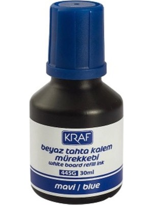 Kraf Beyaz Tahta Kalem Mürekkebi Mavi  30Ml (445G)