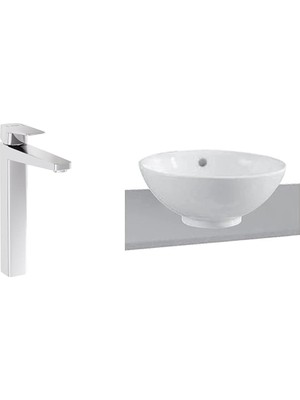 Mabeyn Options Çanak Lavabo + Root Square Blueco Çanak Lavabo Bataryası Seti