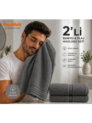 Özdilek Belda Plaj Havlusu 70X140 cm %100 Pamuk – Büyük Boy Yumuşak Havlu | Yüksek Emici & Hızlı Kuruyan Deniz, Plaj, Havuz Havlusu