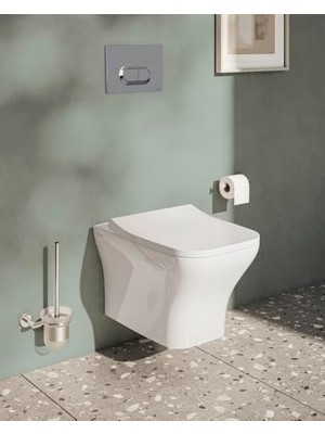 Mabeyn Minimax A44789 Yedek Tuvalet Kağıtlığı, Krom