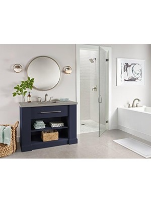 Mabeyn LG49BS0K LG49-BS0K Bronson 20,32 cm Fırçalanmış Nikel Geniş Banyo Bataryası, 20,32 cm
