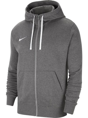 Nike Erkek Sweatshirt M Nk Flc PARK20 Fz Gri Kapüşonlu Desenli Rahat Kesim