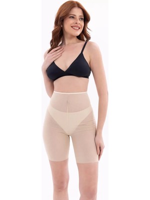 Modenya Ten Mı Emay 2705 Lazer Tül Toparlayıcı Paçalı Boxer Hayalet Korse