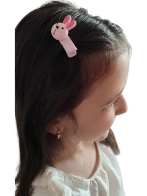 Famemus Accessory Sevimli Tavşan Figürlü Çocuk Saç Tokası – 2’li Set