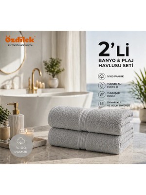 Özdilek Belda Plaj Havlusu 70X140 cm %100 Pamuk – Büyük Boy Yumuşak Havlu | Yüksek Emici & Hızlı Kuruyan Deniz, Plaj, Havuz Havlusu