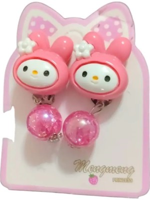 Famemus Accessory Sevimli My Melody Figürlü Pembe Çocuk Saç Tokası – 2’li Set