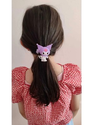 Famemus Accessory Sevimli Karakter Kuromi Lastik Toka Hediye Doğum Günü Süs