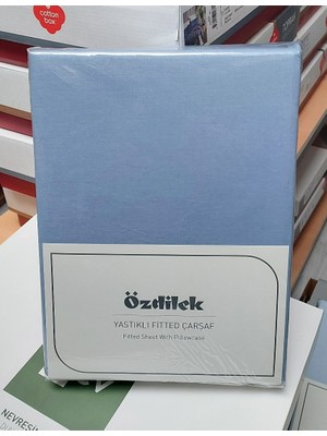 Özdilek Colourist Fitted Lastikli Tek Kişilik Çarşaf Seti (100X200)-BUZ Mavi